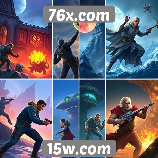 Comparação de jogos populares disponíveis no 76x.com